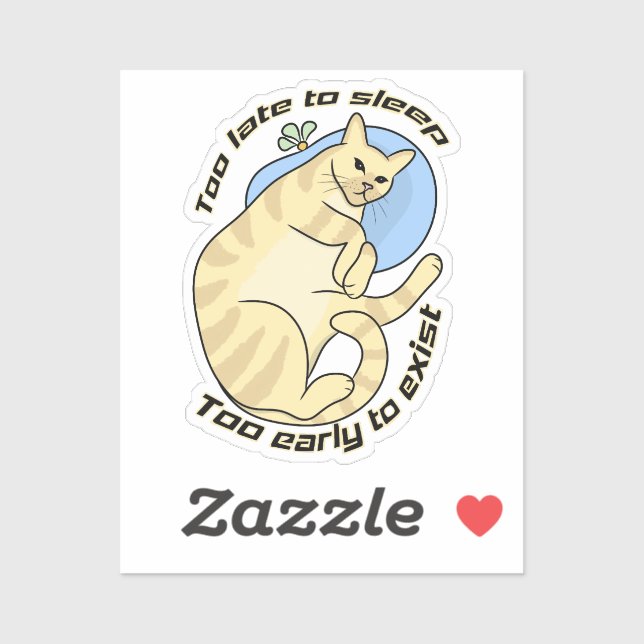 Sleep Deprived Feline | (Sheet)