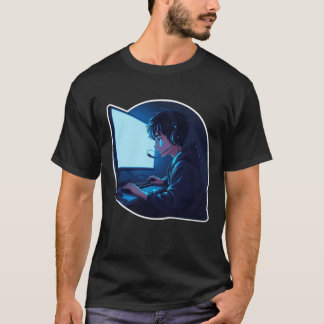 Sleep Deprived Gamer – Late Night Gaming Design T-Shirt