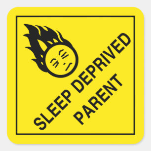 Sleep Deprived Parent Stickers