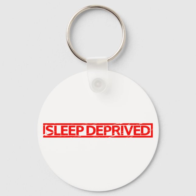 Sleep Deprived Stamp Key Ring (Front)
