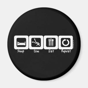 Sleep Dive Eat Repeat Magnet
