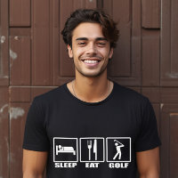 Sleep Eat and Golf Funny Golfer