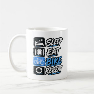 Sleep Eat Bike Repeat Coffee Mug