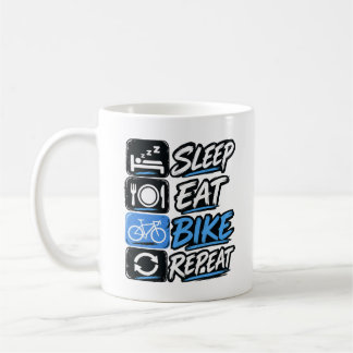 Sleep Eat Bike Repeat Coffee Mug