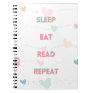 Sleep Eat Read Repeat Notebook