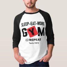 Sleep Eat Work Gym Repeat typography design