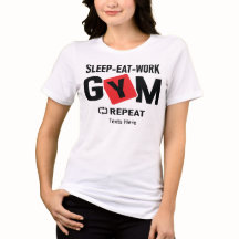 Sleep Eat Work Gym Repeat typography design