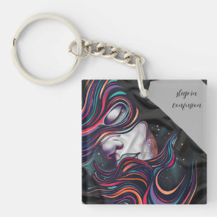 sleep in confusion key ring