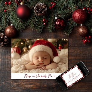 Sleep in Heavenly Peace  Holiday Card