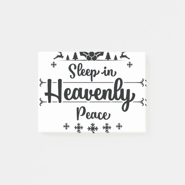 Sleep In Heavenly Peace Post-it Notes (Front)