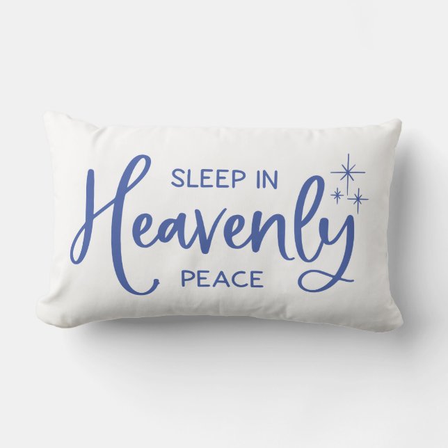 Sleep In Heavenly Peace Throw Pillow (Front)