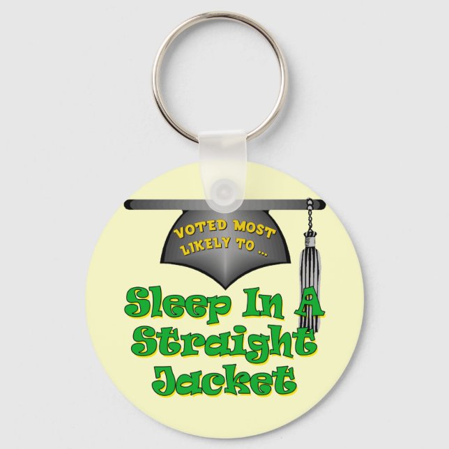 Sleep In Straight Jacket Key Ring (Front)