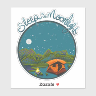 Sleep in the Moonlight Sticker