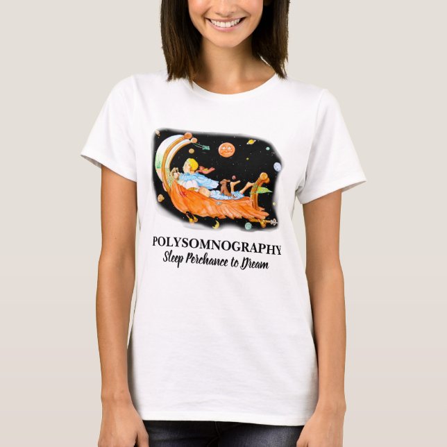 SLEEP LAB POLYSOMNOGRAPHY White T-Shirt (Front)