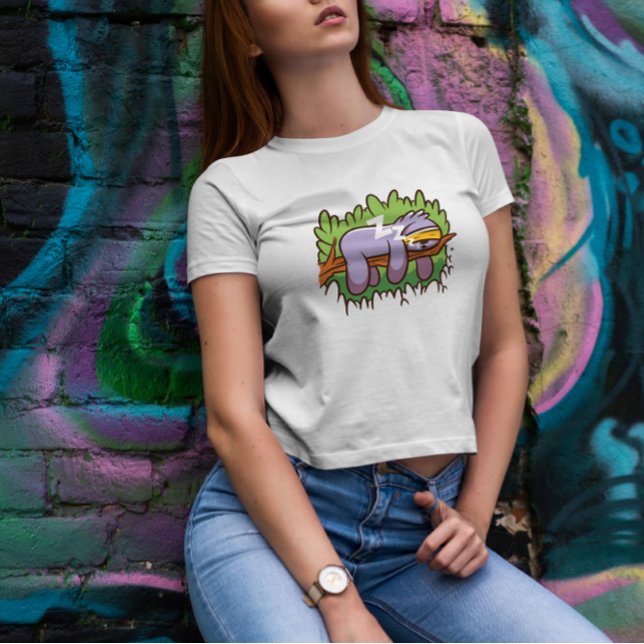 Sleep Mask Sloth Cartoon T-Shirt (Creator Uploaded)