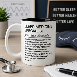 Sleep Medicine Specialist Definition Mug