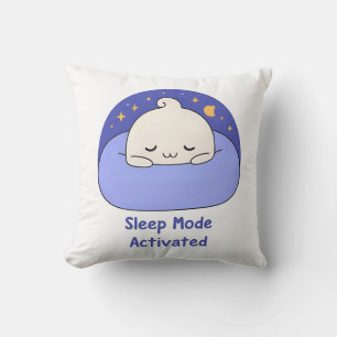 Sleep Mode Activated – Cute Cozy Cartoon Cushion