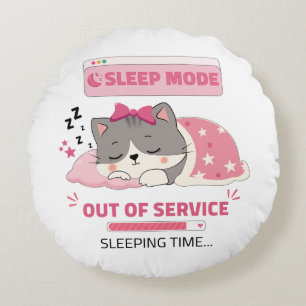 sleep mood round cushion