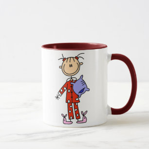 Sleep Over Girl In Her Pajamas Mug