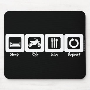 Sleep Ride Eat Repeat Mouse Pad