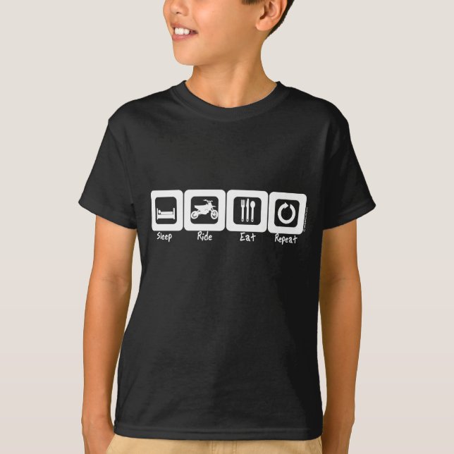 Sleep Ride Eat Repeat T-Shirt (Front)