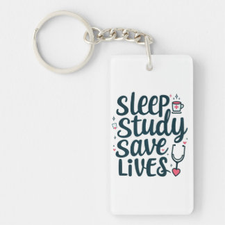Sleep Study Save Lives Medical Design Key Ring
