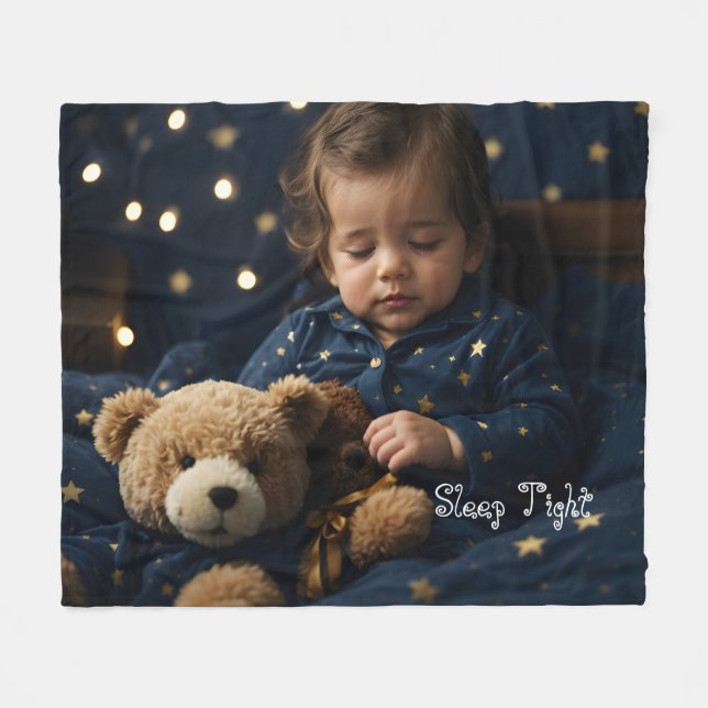 Sleep Tight | Fleece Blanket (Front (Horizontal))