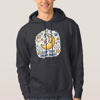 Sleep Tight Moon & Stars – Whimsical Celestial Kid Hoodie