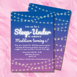 Sleep Under Half Sleep Over Lights Party Invitation<br><div class="desc">Get ready to introduce a whole new level of excitement to your kid's party with our Sleep Under Half Sleep Over PJ Party Invitation! This one-of-a-kind design brings the fun of a sleepover while allowing kids to enjoy the comforts of their own beds at the end of the night. Get...</div>