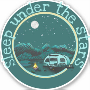 Sleep under the stars RV Sticker
