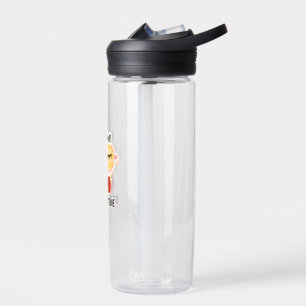 sleep well and stay active motivational design water bottle