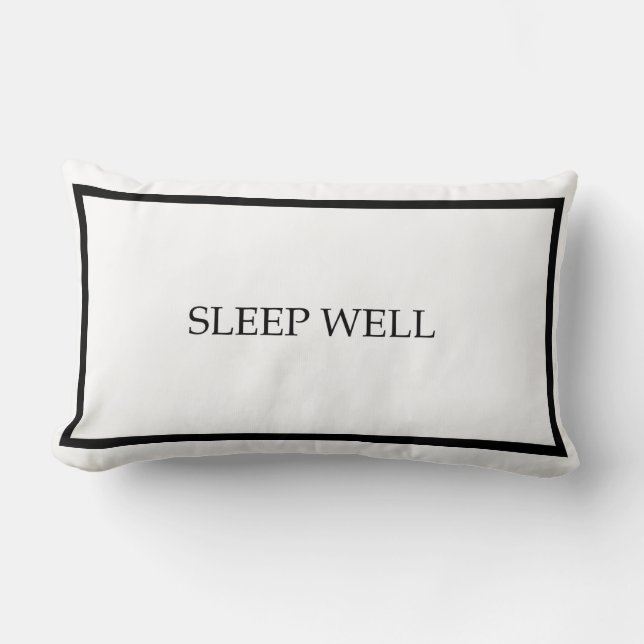Sleep Well Guest Bedroom Throw Pillow (Front)