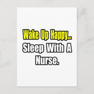 Sleep With a Nurse Postcard