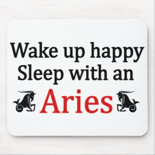 Sleep With An Aries Mouse Pad