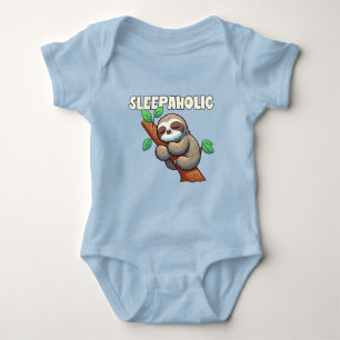 Sleepaholic - Sleep Lovers - Sleeping Sloth Baby Bodysuit