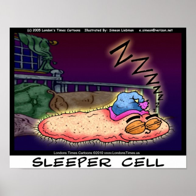 Sleeper Cell Funny Collectable Art Canvas Prints (Front)