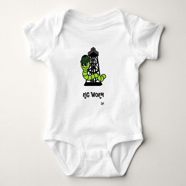 Sleeper Rig Worm Baby Bodysuit (Front)