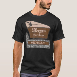 Sleeper State Park Michigan MI Welcome Sign Vacati T-Shirt
