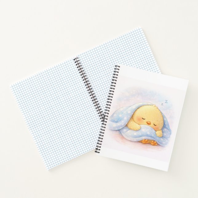Sleeping Alma Cute Chick Notebook | Cosy Dream Jou (Inside)
