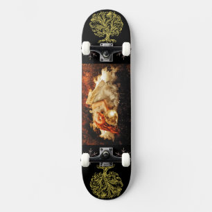 Sleeping Angel among stars Fantasy Art  Skateboard