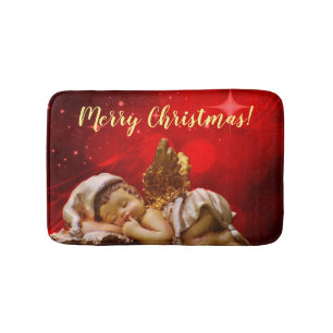 Sleeping Angel Baby Jesus Christmas Bath Mat