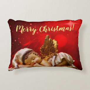 Sleeping Angel Baby Jesus Christmas Decorative Cushion
