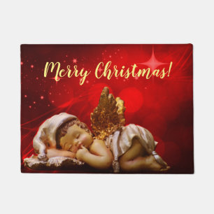 Sleeping Angel Baby Jesus Christmas Doormat