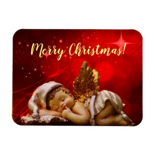 Sleeping Angel Baby Jesus Christmas Magnet