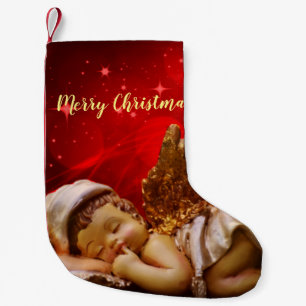 Sleeping Angel Baby Jesus Christmas Small Christmas Stocking