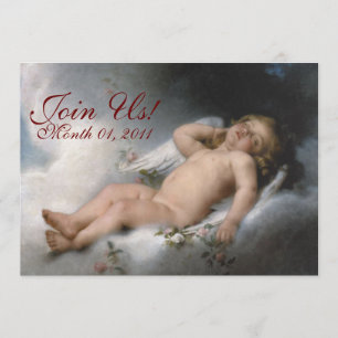 Sleeping Angel Customisable Invitations