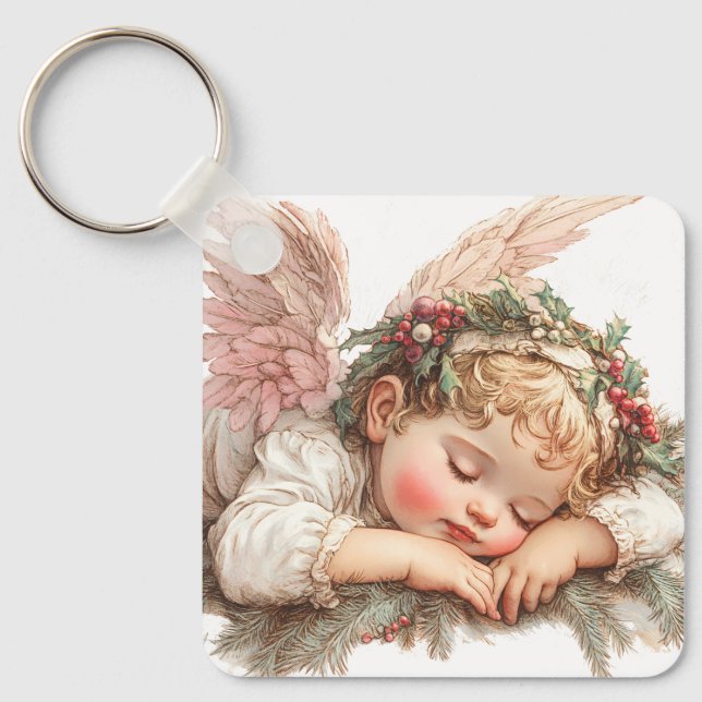Sleeping Angel Key Ring (Front)