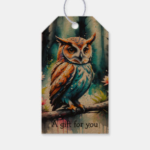 Sleeping Art Deco Style Cat Gift For You Custom Gift Tags