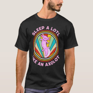 Sleeping Axolotl Pyjamas Mexican Salamander Nappin T-Shirt