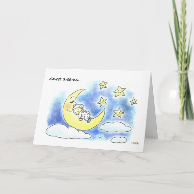Sleeping baby Greeting Card (Front)